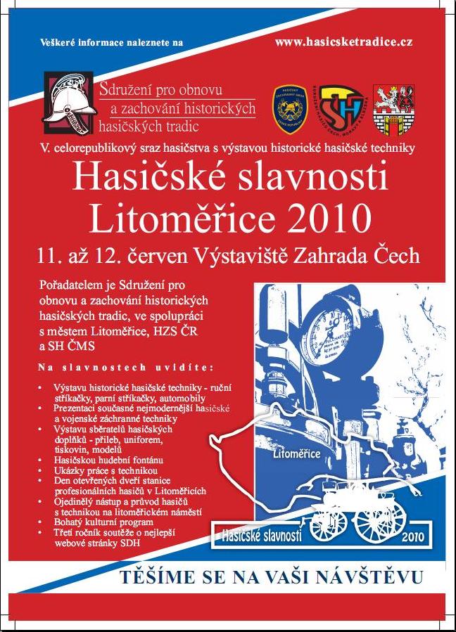 Plakát hasičských slavností 2010