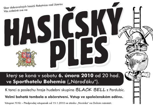 Hasičský ples Rokytnice