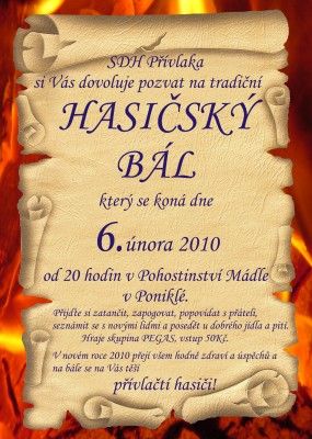 Hasičský bál SDH Poniklá