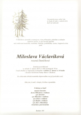 parte m. václavíková