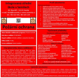 požární ochrana leták